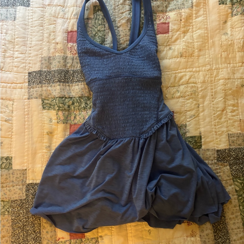 Free People Movement Smockin Hot Dress- Baybreeze